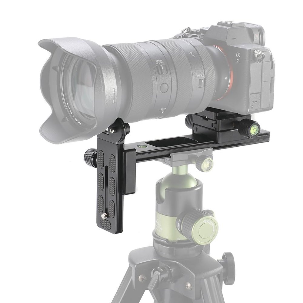 NovelGoal 18cm Telephoto Lens Support Quick Release Plate, Long-Focus Holder Bracket Stand for Tripod Ball Head DSLR Camera Compatible with A-RCA Y-ajia Tripod