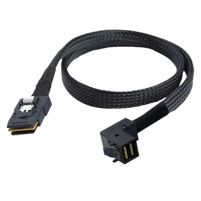 0.5M 12G Internal MI NI S*A*S HD SFF-8643 90 Degree to SFF-8087(36Pin) Cable Internal MI NI S*A*S to MI NI S*A*S Cable