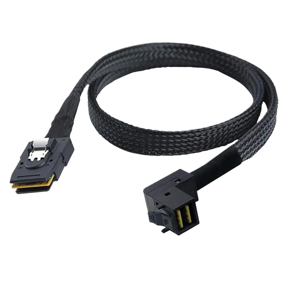 0.5M 12G Internal MI NI S*A*S HD SFF-8643 90 Degree to SFF-8087(36Pin) Cable Internal MI NI S*A*S to MI NI S*A*S Cable