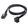 0.5M 12G Internal MI NI S*A*S HD SFF-8643 90 Degree to SFF-8087(36Pin) Cable Internal MI NI S*A*S to MI NI S*A*S Cable view 1