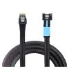 0.8M Internal PCIE Slimline MI NI S*A*S MCIO 38P to Slimline SFF-8654 4i Hard Drive Cable view 2