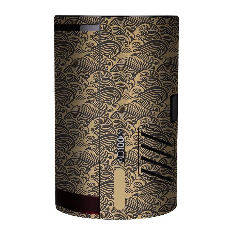 Anti-Scratch Pocket Camera Flash Vinyl Wrap Skins Protector Coat Decals for Godox AD100 Pro Wraps Cover Sticker AD100Pro(Wave Gold)