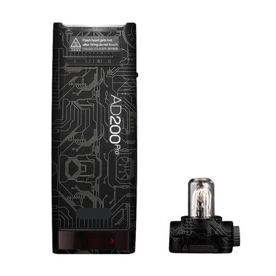 Anti-Scratch Skin Camera Pocket Flash Vinly Wrap Protecticve Sticker for Godox AD200 Pro Photography Accessories AD200Pro(Circuit Titanium)