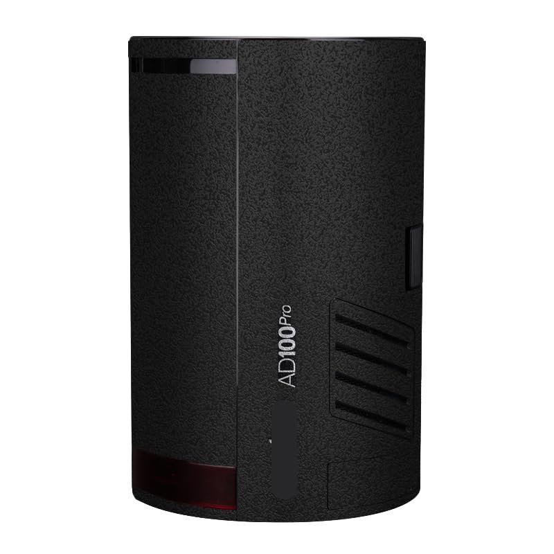 Anti-Scratch Pocket Camera Flash Vinyl Wrap Skins Protector Coat Decals for Godox AD100 Pro Wraps Cover Sticker AD100Pro(Frosted Black)
