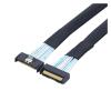 0.5M Without Pull Ring MCIO 8i 74Pin Male to MCIO PCIE 5.0 74Pin Male Extender Cord, PCI-E 5.0 MI NI Cool Edge IO MCIO Cable view 4