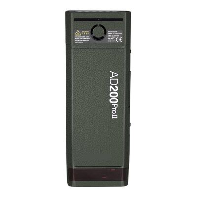 for Godox AD200 Pro II Pocket Camera Flash Strobe Skin Vinyl Wrap Film Protective Sticker Protector Coat Photography Accessories AD200 Pro II(Leather Green)
