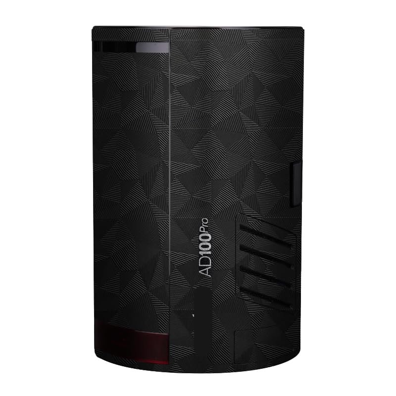 Anti-Scratch Pocket Camera Flash Vinyl Wrap Skins Protector Coat Decals for Godox AD100 Pro Wraps Cover Sticker AD100Pro(Triangle Black)