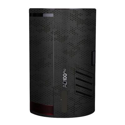 Anti-Scratch Pocket Camera Flash Vinyl Wrap Skins Protector Coat Decals for Godox AD100 Pro Wraps Cover Sticker AD100Pro(Mamba Black)