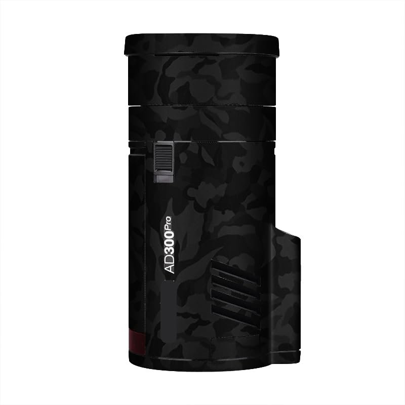 Anti-Scratch Pocket Camera Flash Sticker Coat Wraps Vinyl Film for Godox AD300 Pro Protective Coat Protector Decal Skin AD300Pro(Shadow Camo Black)