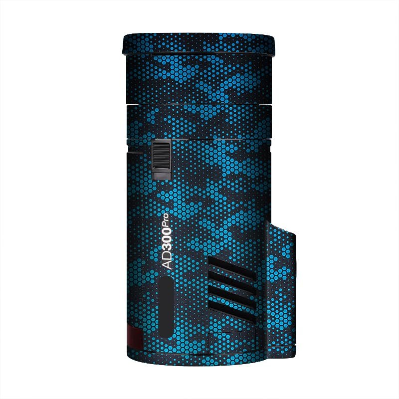 Anti-Scratch Pocket Camera Flash Sticker Coat Wraps Vinyl Film for Godox AD300 Pro Protective Coat Protector Decal Skin AD300Pro(Mamba Blue)