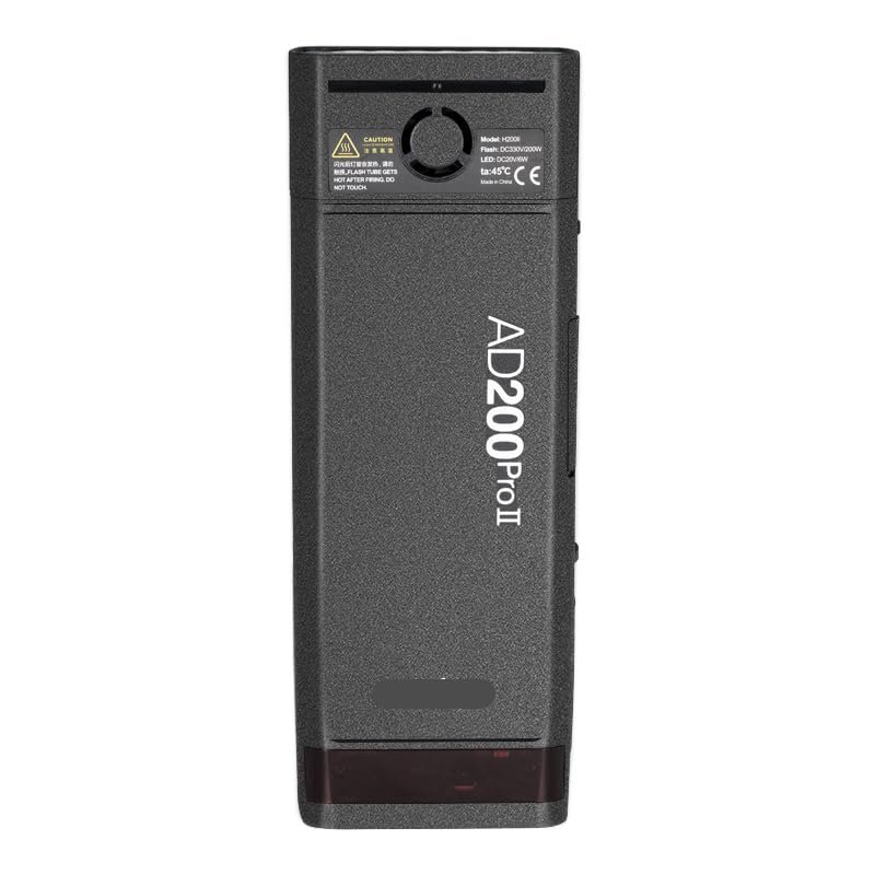 for Godox AD200 Pro II Pocket Camera Flash Strobe Skin Vinyl Wrap Film Protective Sticker Protector Coat Photography Accessories AD200 Pro II(Deep Gray)