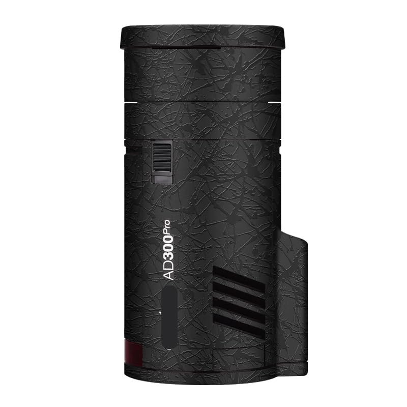 Anti-Scratch Pocket Camera Flash Sticker Coat Wraps Vinyl Film for Godox AD300 Pro Protective Coat Protector Decal Skin AD300Pro(Splash Ultra Black)
