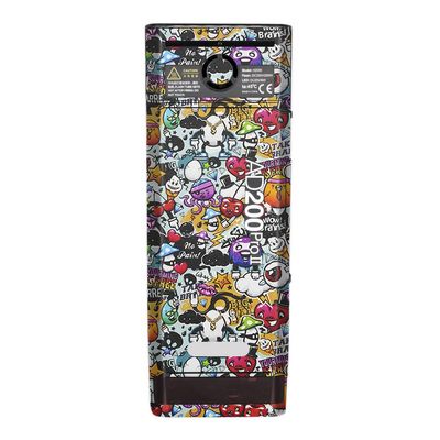 for Godox AD200 Pro II Pocket Camera Flash Strobe Skin Vinyl Wrap Film Protective Sticker Protector Coat Photography Accessories AD200 Pro II(Graffiti White)