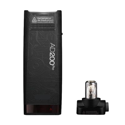 Anti-Scratch Skin Camera Pocket Flash Vinly Wrap Protecticve Sticker for Godox AD200 Pro Photography Accessories AD200Pro(Circuit Black)
