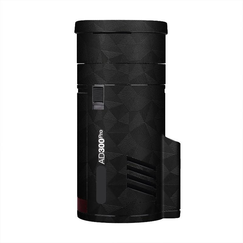 Anti-Scratch Pocket Camera Flash Sticker Coat Wraps Vinyl Film for Godox AD300 Pro Protective Coat Protector Decal Skin AD300Pro(Triangle Black)
