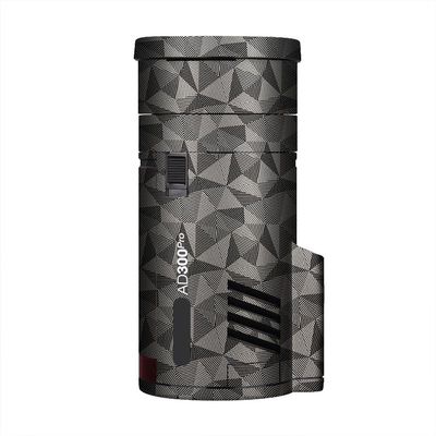 Anti-Scratch Pocket Camera Flash Sticker Coat Wraps Vinyl Film for Godox AD300 Pro Protective Coat Protector Decal Skin AD300Pro(Triangle Titanium)