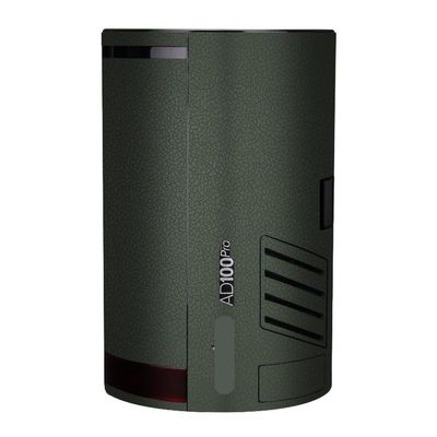 Anti-Scratch Pocket Camera Flash Vinyl Wrap Skins Protector Coat Decals for Godox AD100 Pro Wraps Cover Sticker AD100Pro(Leather Green)