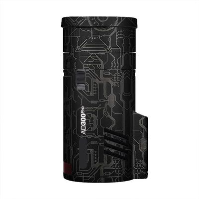 Anti-Scratch Pocket Camera Flash Sticker Coat Wraps Vinyl Film for Godox AD300 Pro Protective Coat Protector Decal Skin AD300Pro(Circuit Titanium)