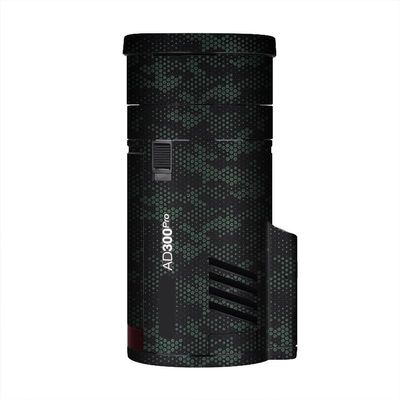 Anti-Scratch Pocket Camera Flash Sticker Coat Wraps Vinyl Film for Godox AD300 Pro Protective Coat Protector Decal Skin AD300Pro(Mamba Green)