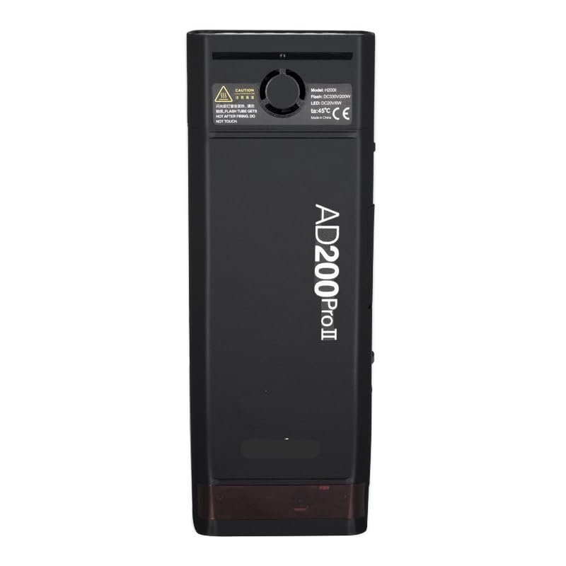for Godox AD200 Pro II Pocket Camera Flash Strobe Skin Vinyl Wrap Film Protective Sticker Protector Coat Photography Accessories AD200 Pro II(Matte Black)