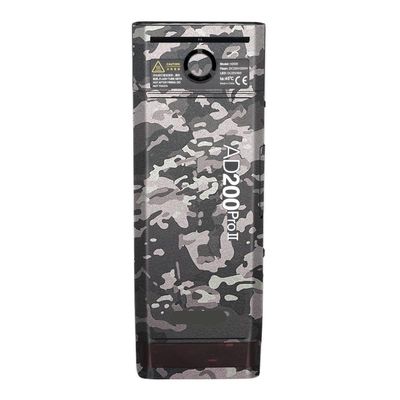 for Godox AD200 Pro II Pocket Camera Flash Strobe Skin Vinyl Wrap Film Protective Sticker Protector Coat Photography Accessories AD200 Pro II(Field Camouflage)
