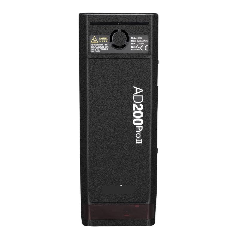 for Godox AD200 Pro II Pocket Camera Flash Strobe Skin Vinyl Wrap Film Protective Sticker Protector Coat Photography Accessories AD200 Pro II(Frosted Black)