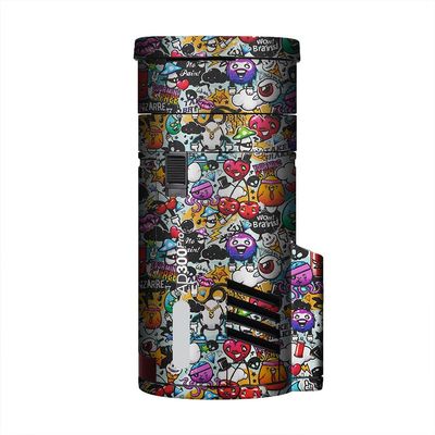 Anti-Scratch Pocket Camera Flash Sticker Coat Wraps Vinyl Film for Godox AD300 Pro Protective Coat Protector Decal Skin AD300Pro(Graffiti White)