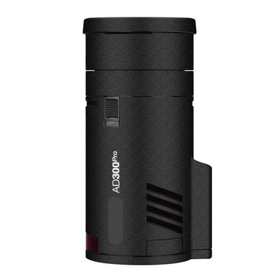 Anti-Scratch Pocket Camera Flash Sticker Coat Wraps Vinyl Film for Godox AD300 Pro Protective Coat Protector Decal Skin AD300Pro(Armor Fiber Black)