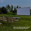 60-300 Inch Wind Resistance Outdoor Projector Screen, 16:9 HD 4K Wrinkle-Free Portable Foldable Thicken Projection Movie Screen for Home Cinema, Garden Party(180in) view 4