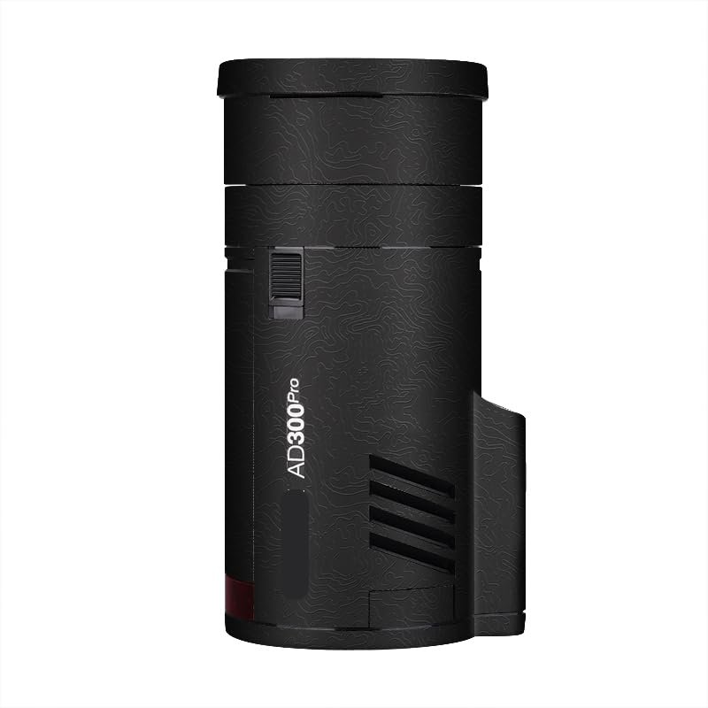 Anti-Scratch Pocket Camera Flash Sticker Coat Wraps Vinyl Film for Godox AD300 Pro Protective Coat Protector Decal Skin AD300Pro(Contour Black)