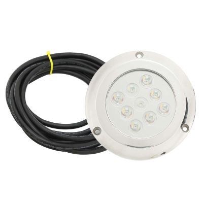 EFZRZYJ LED Underwater Light DC 12V24V Tempered Glass Tail Lamp IP68 Waterproof Ambient Lamp For Boat Yacht
