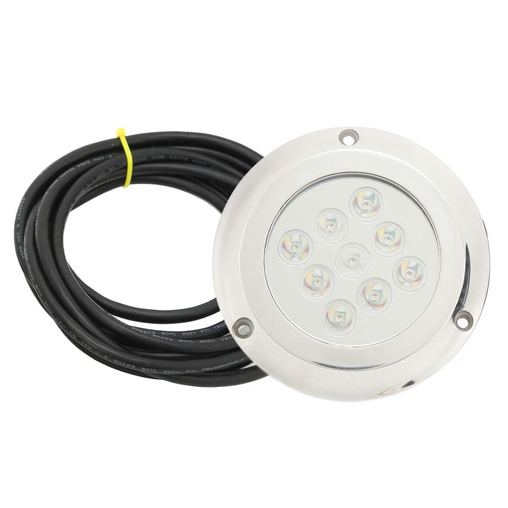 EFZRZYJ LED Underwater Light DC 12V24V Tempered Glass Tail Lamp IP68 Waterproof Ambient Lamp For Boat Yacht