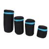 Aurovibe 4Pcs DSLR Camera Lens Pouch Set, Neoprene Material with Padding and Fabric Lining, Mesh, Foldable Design, Durable Metal Buckle for Easy Carrying view 4