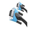 1080P Cable 15 Pin Male to Male Black Braided High Premium Shielding HDTV Cable with Ferrite Core1M 5M 10M 20m(8m) view 1