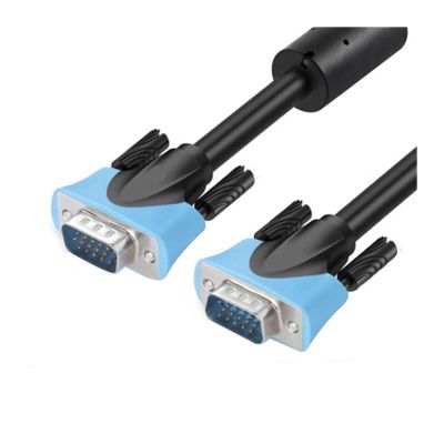 1080P Cable 15 Pin Male to Male Black Braided High Premium Shielding HDTV Cable with Ferrite Core1M 5M 10M 20m(1m)