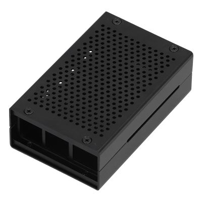 4 Case Aluminum Alloy Cooling Protective Shell with Heat Dissipation Holes Easy Install Accessories for 4 Model B Black Enclosure