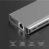 8 in 1 Type C Docking Station, Gray Aluminum Alloy Hub with 4K, VGA, Audio, USB3.0 Ports, Gigabit Ethernet for Notebook Expansion view 3