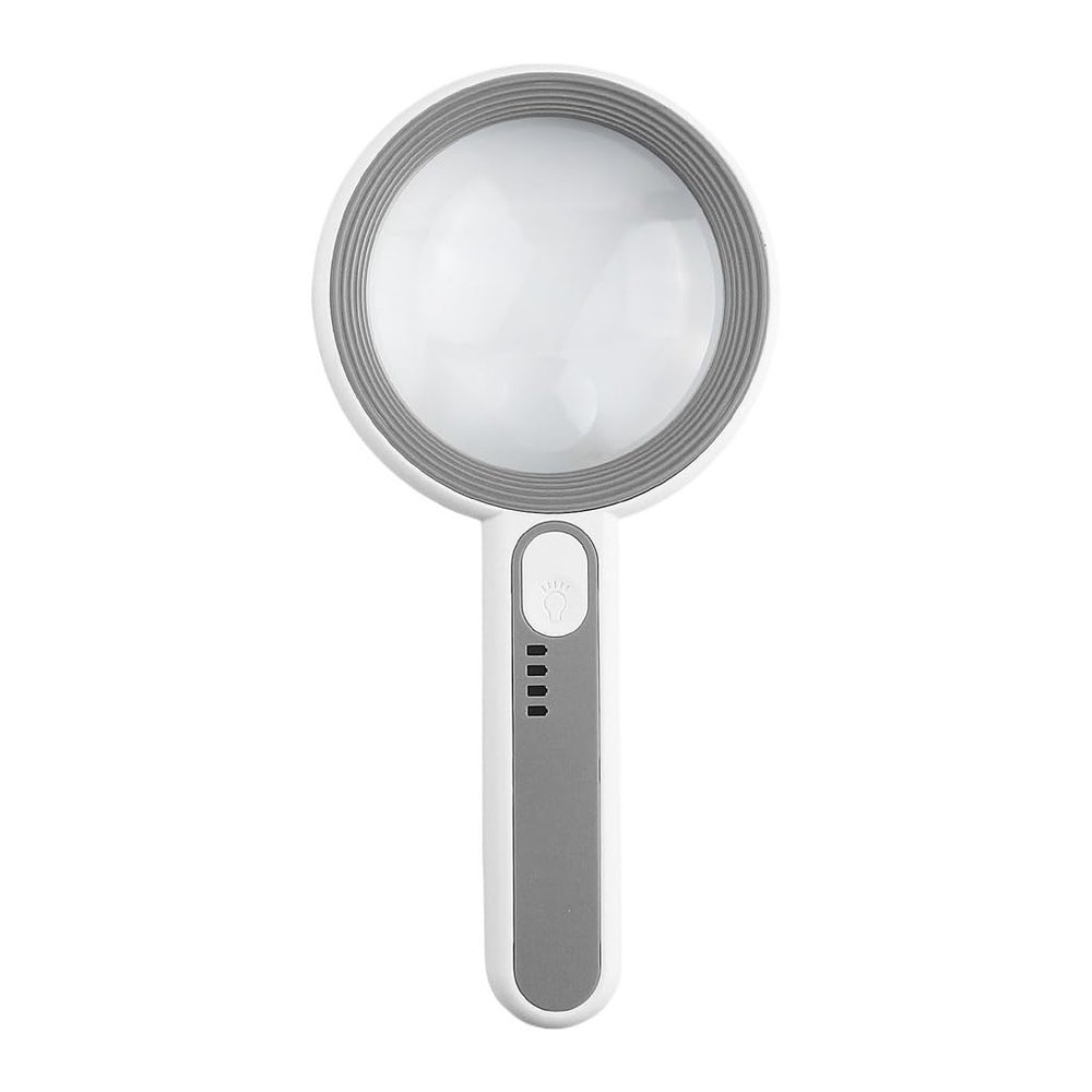 MVUYO Handheld Magnifying Glass, Multi Size Touch LED Light, Multiple Magnification(6X)