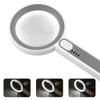MVUYO Handheld Magnifying Glass, Multi Size Touch LED Light, Multiple Magnification(6X) view 4