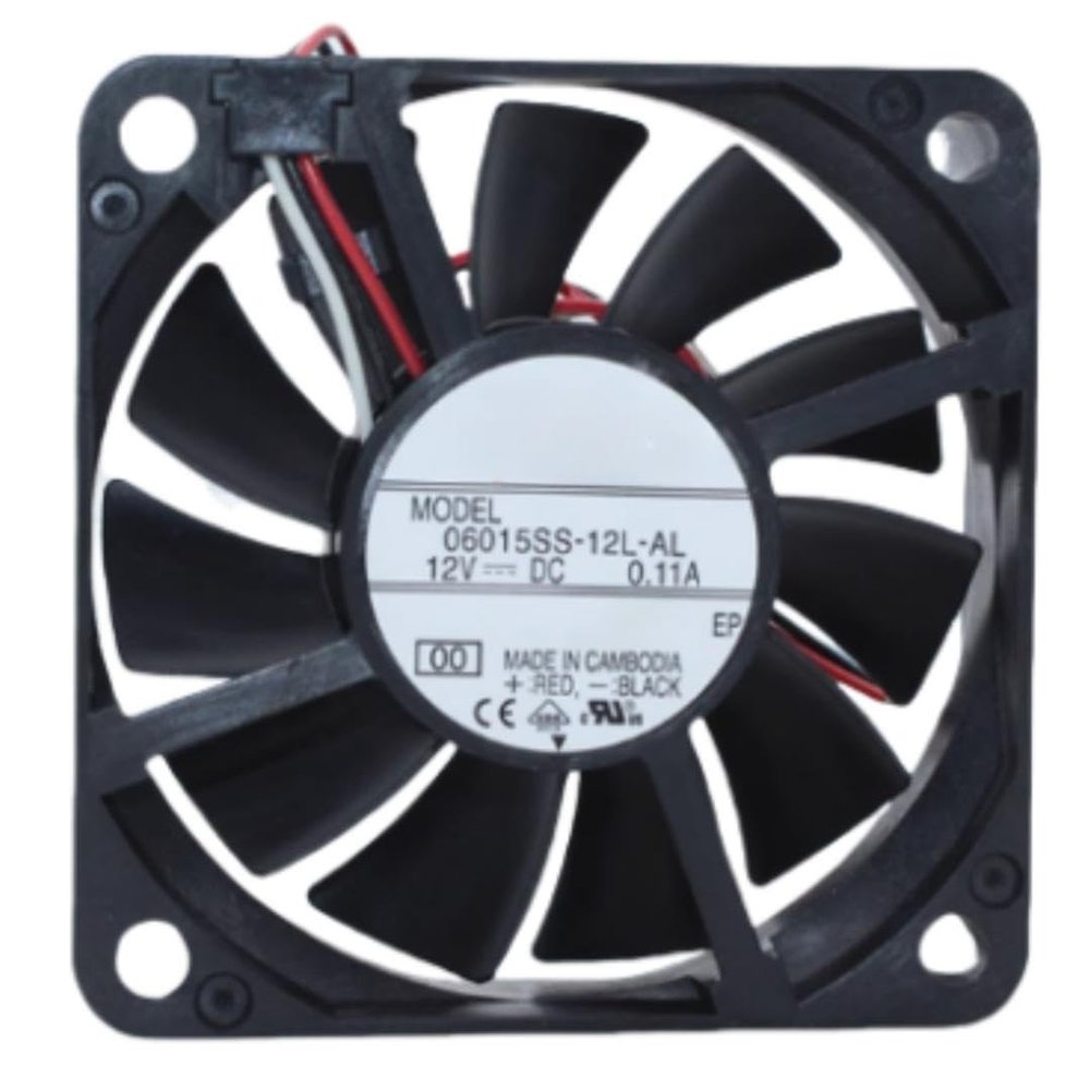 06015SS-12L-AL Fan 6CM for 12V 0.11A 6015 60X60X15MM 3-Wire Cooling Fan