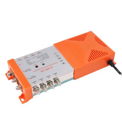 ASHATA 8 Channel Distribution Amplifier, 87MHz to 782MHz, IRS Loop Cascading TV Antenna Distribution Amplifier, 4G LTE Filter, Signal Quality Maintenance (US 110 to 120V)