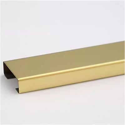 3.3ft Long Cable Hider Floor Cord Cover for Wires, Cable Raceway Metal Self Adhesive,Wall/Floor Mounted Wire Channels(Gold,30x15mm)