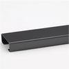 3.3ft Long Cable Hider Floor Cord Cover for Wires, Cable Raceway Metal Self Adhesive,Wall/Floor Mounted Wire Channels(Black,20x10mm) view 1