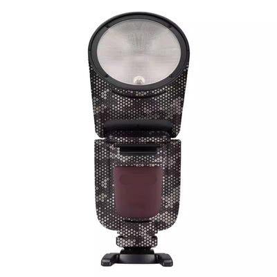 Anti-Scratch Camera Flash Skin Flash Sticker for Godox V1 Pro Flash Strobe Protective Vinyl Wrap Film Body Protector Coat Decal V1 Pro(Mamba Titanium)