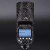 Anti-Scratch Camera Flash Sticker for Godox V1 Flash Coat Wrap Protective Film Body Protector Coat Skin Cover V1(Contour Black White) view 1