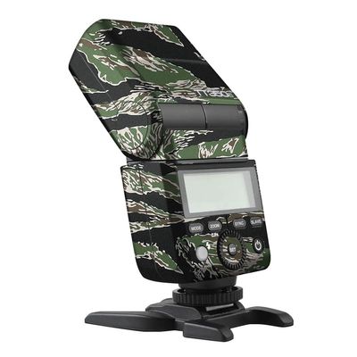 Anti-Scratch Vinyl Film Protective Coat Pocket Camera Flash Sticker Wrap Protective Film Body Protector Decal Skin for Godox TT350 Flash TT 350(Tiger Stripe Camo)