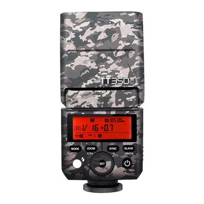Anti-Scratch Vinyl Film Protective Coat Pocket Camera Flash Sticker Wrap Protective Film Body Protector Decal Skin for Godox TT350 Flash TT 350(Field Camouflage)