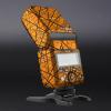 Anti-Scratch Vinyl Film Protective Coat Pocket Camera Flash Sticker Wrap Protective Film Body Protector Decal Skin for Godox TT350 Flash TT 350(Cross Orange)