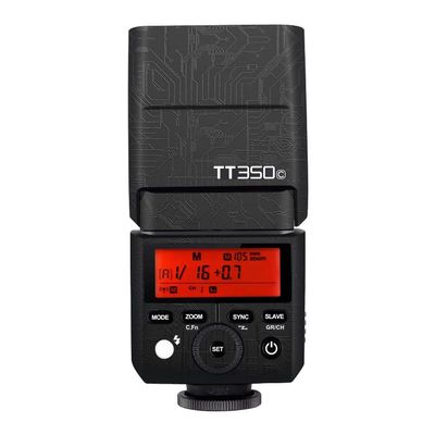 Anti-Scratch Vinyl Film Protective Coat Pocket Camera Flash Sticker Wrap Protective Film Body Protector Decal Skin for Godox TT350 Flash TT 350(Circuit Black)