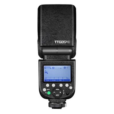 Anti-Scratch Camera Flash Skin Sticker for Godox TT685 II Flash Coat Vinly Protective Film Body Protector Decals Cover TT685II(Contour Black)
